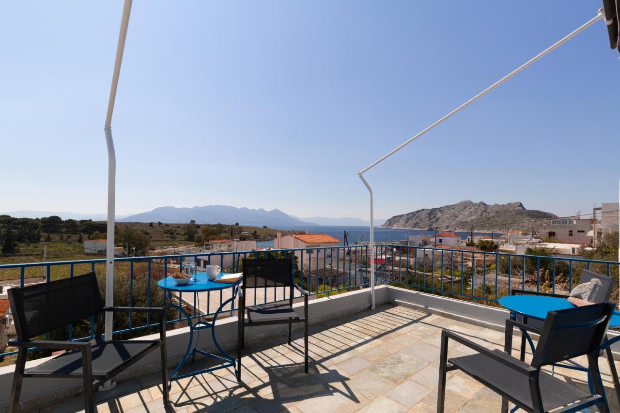 Aeginia 1- Breathtaking Sea View House In Perdika Villa Exterior foto