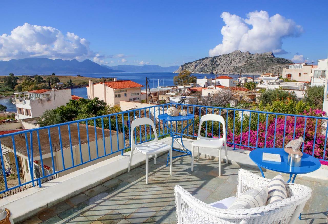 Aeginia 1- Breathtaking Sea View House In Perdika Villa Exterior foto